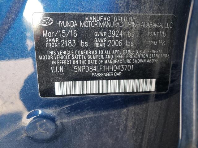 Photo 10 from auction – 2017 HYUNDAI ELANTRA with VIN 5NPD84LF1HH043701