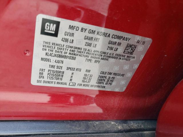 Photo 10 from auction – 2019 BUICK ENCORE PRE with VIN KL4CJASB6KB910350