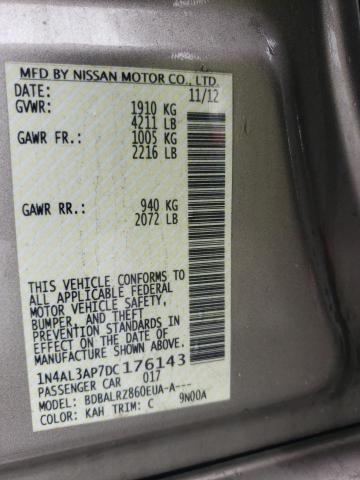 Photo 10 from auction – 2013 NISSAN ALTIMA 2.5 with VIN 1N4AL3AP7DC176143