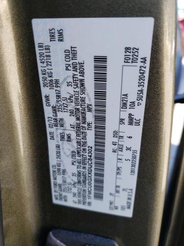 Photo 10 from auction – 2013 FORD ESCAPE SE with VIN 1FMCU0GXXDUC84302