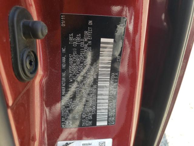 Photo 10 from auction – 2011 TOYOTA SIENNA LE with VIN 5TDKK3DC0BS119790