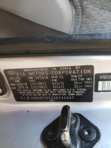 Photo 10 from auction – 2005 KIA SEDONA EX with VIN KNDUP132256745997