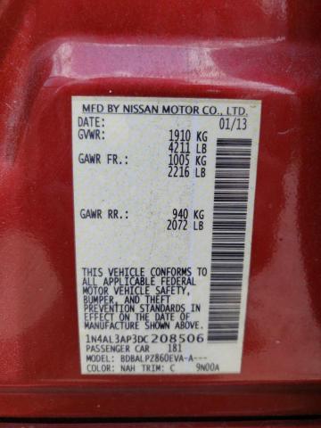 Photo 10 from auction – 2013 NISSAN ALTIMA 2.5 with VIN 1N4AL3AP3DC208506