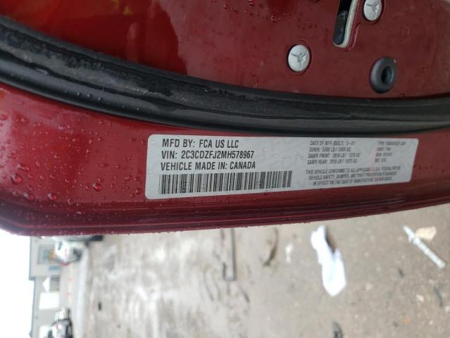 Photo 10 from auction – 2021 DODGE CHALLENGER with VIN 2C3CDZFJ2MH578967