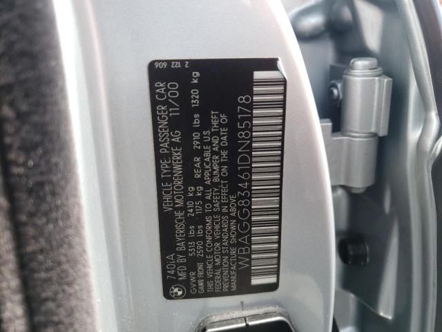Photo 10 from auction – 2001 BMW 740 I AUTO with VIN WBAGG83461DN85178