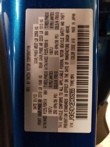 Photo 10 from auction – 2014 MAZDA CX-5 GT with VIN JM3KE4DY2E0309355