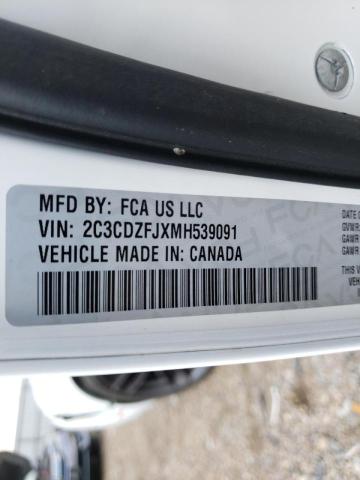Photo 10 from auction – 2021 DODGE CHALLENGER with VIN 2C3CDZFJXMH539091