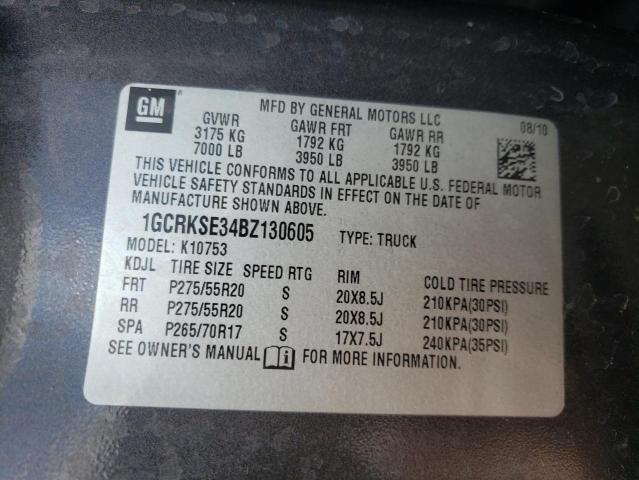Photo 10 from auction – 2011 CHEVROLET SILVERADO with VIN 1GCRKSE34BZ130605