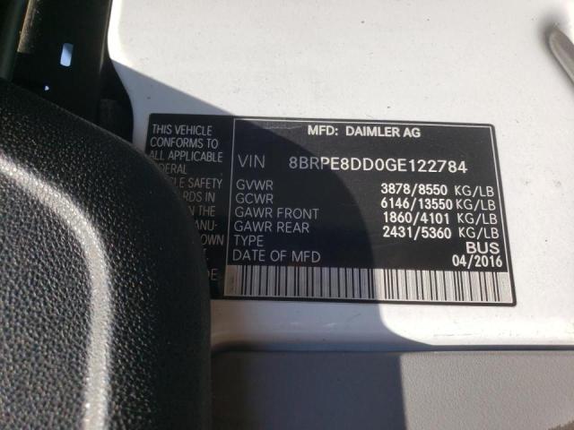 Photo 10 from auction – 2016 MERCEDES-BENZ SPRINTER 2 with VIN 8BRPE8DD0GE122784