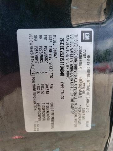Foto 10 de la subasta – 2009 CHEVROLET SILVERADO con VIN 2GCEC23J191104348