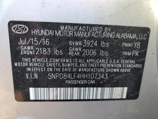 Photo 10 from auction – 2017 HYUNDAI ELANTRA SE with VIN 5NPD84LF4HH107343