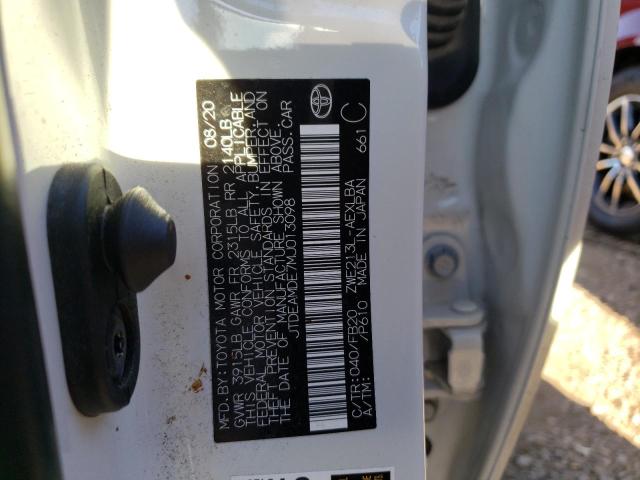 Photo 10 from auction – 2021 TOYOTA COROLLA LE with VIN JTDEAMDE7MJ013098