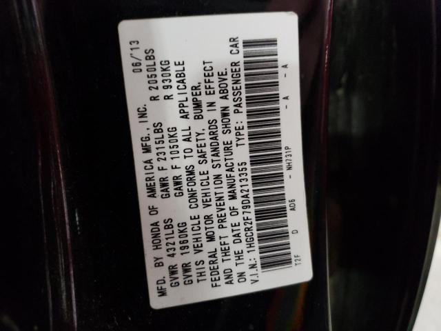Photo 10 from auction – 2013 HONDA ACCORD EX with VIN 1HGCR2F79DA213355