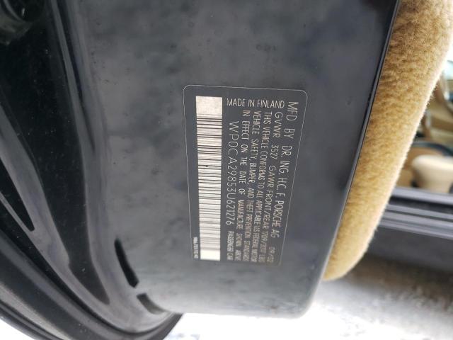 Photo 10 from auction – 2003 PORSCHE BOXSTER with VIN WP0CA29853U621276