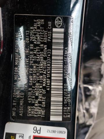 Photo 10 from auction – 2014 TOYOTA CAMRY L with VIN 4T4BF1FK5ER337433
