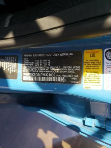 Photo 10 from auction – 2016 MINI COOPER S C with VIN WMWZC5C54GWU21002