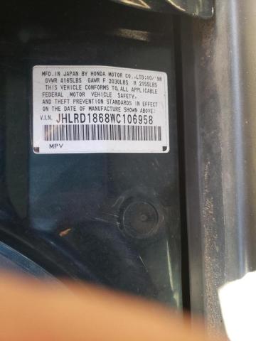 Foto 10 de la subasta – 1998 HONDA CR-V EX con VIN JHLRD1868WC106958