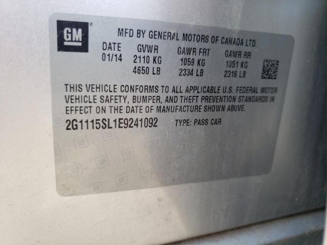 Photo 10 from auction – 2014 CHEVROLET IMPALA LT with VIN 2G1115SL1E9241092