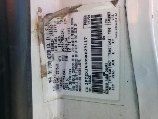 Photo 10 from auction – 1995 FORD F150 with VIN 1FTEX14H8SKB29117