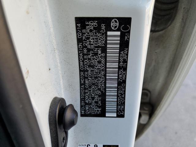 Photo 10 from auction – 2014 TOYOTA PRIUS PLUG with VIN JTDKN3DP8E3058818