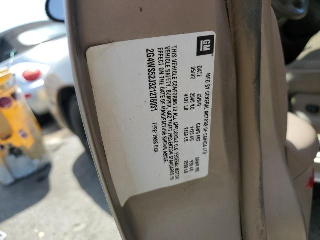 Photo 10 from auction – 2002 BUICK CENTURY with VIN 2G4WS52J321278031
