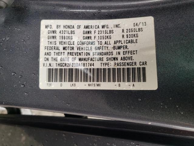 Photo 10 from auction – 2013 HONDA ACCORD with VIN 1HGCR2F80DA181744