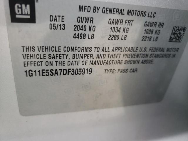 Photo 10 from auction – 2013 CHEVROLET MALIBU 2LT with VIN 1G11E5SA7DF305919