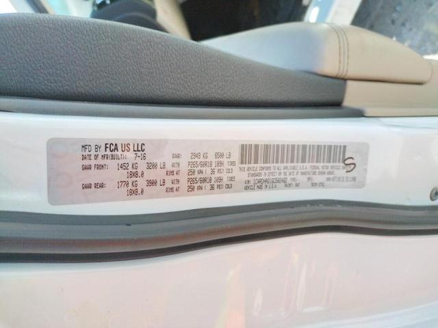 Photo 10 from auction – 2016 DODGE DURANGO SX with VIN 1C4RDHAG1GC502482