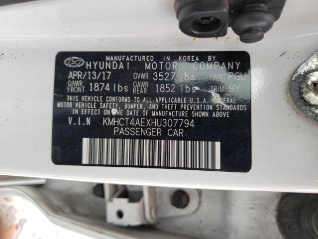 Photo 10 from auction – 2017 HYUNDAI ACCENT SE with VIN KMHCT4AEXHU307794