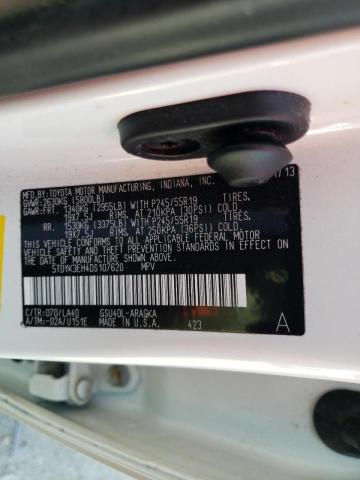 Photo 10 from auction – 2013 TOYOTA HIGHLANDER with VIN 5TDYK3EH4DS107620