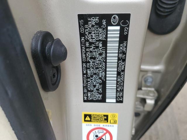 Photo 10 from auction – 2015 LEXUS ES 350 with VIN JTHBK1GG6F2186411