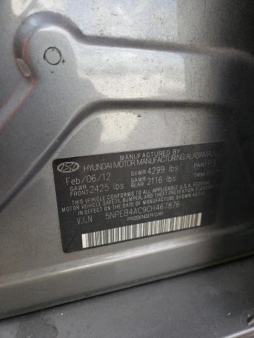Photo 10 from auction – 2012 HYUNDAI SONATA GLS with VIN 5NPEB4AC9CH467876