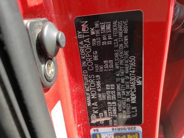 Photo 10 from auction – 2013 KIA SPORTAGE S with VIN KNDPC3A63D7471650