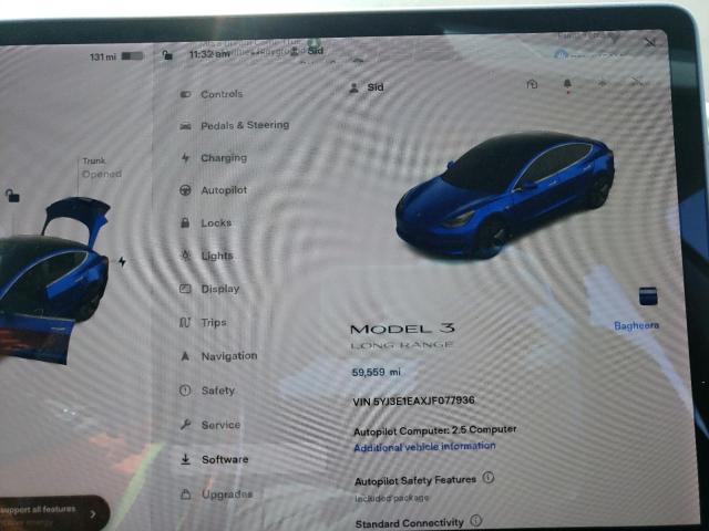 Photo 8 from auction – 2018 TESLA MODEL 3 with VIN 5YJ3E1EAXJF077936
