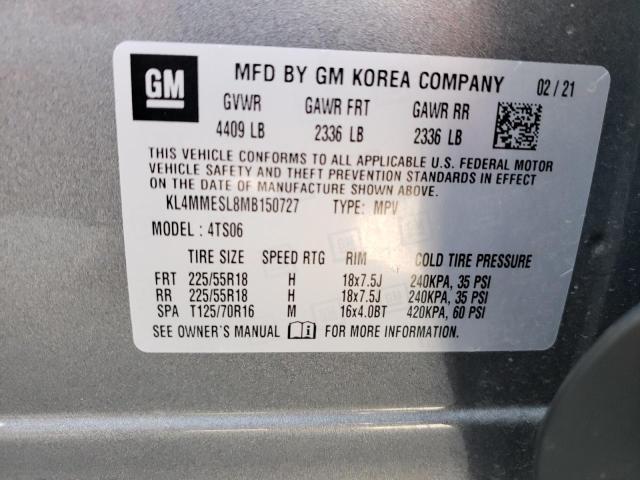 Photo 10 from auction – 2021 BUICK ENCORE GX with VIN KL4MMESL8MB150727