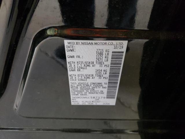 Photo 10 from auction – 2020 NISSAN PATHFINDER with VIN 5N1DR2CN4LC587179