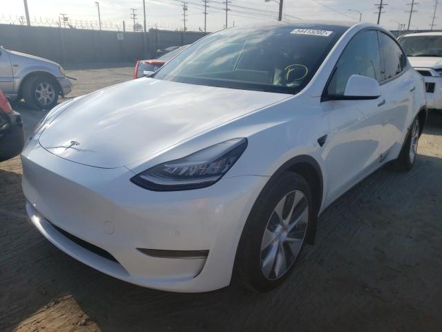 Photo 2 from auction – 2021 TESLA MODEL Y with VIN 5YJYGDEE4MF066357