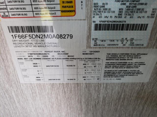 Photo 10 from auction – 2021 FORD F53 with VIN 1F66F5DN2M0A08279