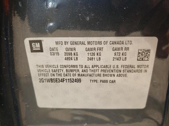 Photo 10 from auction – 2015 CHEVROLET IMPALA LIM with VIN 2G1WB5E34F1152499