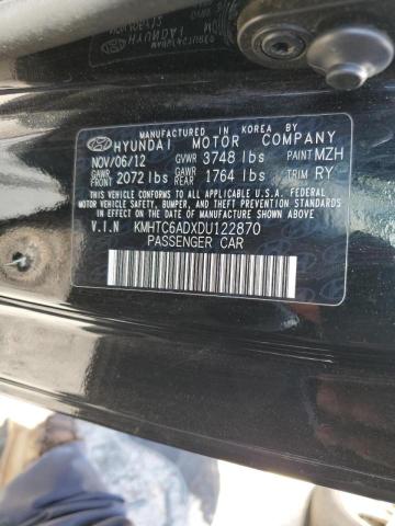 Photo 10 from auction – 2013 HYUNDAI VELOSTER with VIN KMHTC6ADXDU122870