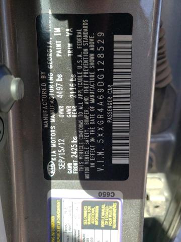 Photo 10 from auction – 2013 KIA OPTIMA SX with VIN 5XXGR4A69DG128529