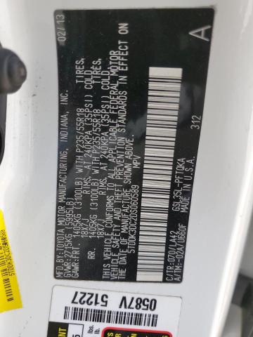Photo 10 from auction – 2013 TOYOTA SIENNA XLE with VIN 5TDDK3DC2DS060589