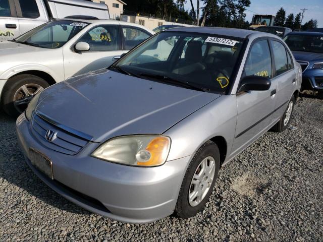 Photo 2 from auction – 2002 HONDA CIVIC DX with VIN 1HGES16192L005867