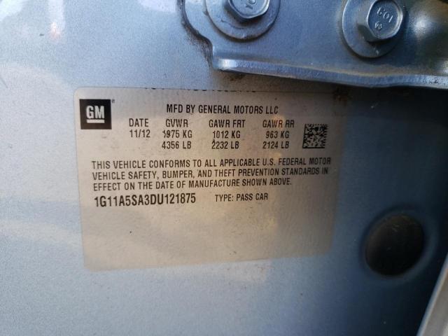 Photo 10 from auction – 2013 CHEVROLET MALIBU LS with VIN 1G11A5SA3DU121875