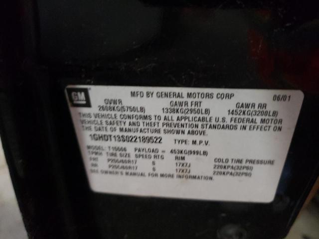 Photo 10 from auction – 2002 OLDSMOBILE BRAVADA with VIN 1GHDT13S022189522