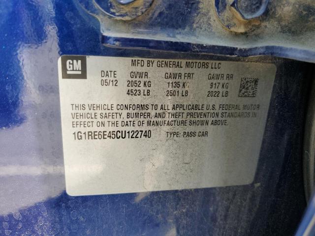 Photo 10 from auction – 2012 CHEVROLET VOLT with VIN 1G1RE6E45CU122740