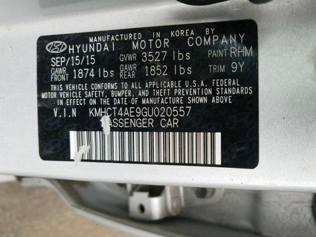 Photo 10 from auction – 2016 HYUNDAI ACCENT SE with VIN KMHCT4AE9GU020557