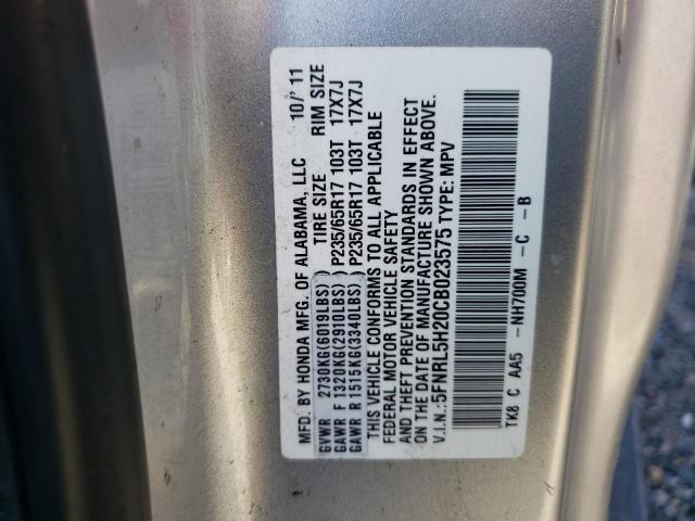Photo 10 from auction – 2012 HONDA ODYSSEY LX with VIN 5FNRL5H20CB023575