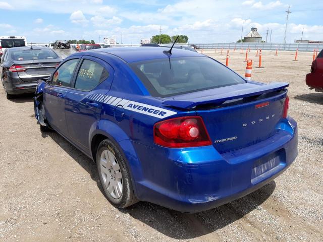 Photo 3 from auction – 2012 DODGE AVENGER SE with VIN 1C3CDZAB6CN243233
