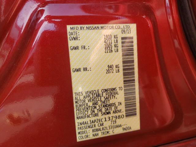 Photo 10 from auction – 2014 NISSAN ALTIMA 2.5 with VIN 1N4AL3AP2EC137980
